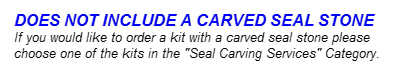 Carved Seal Stone Not Included